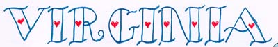 Virginia name - lettering