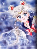 moon and queen serenity on the moon