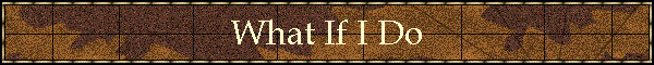 What If I Do
