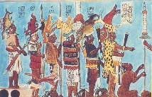 mural bonampak, pinturas