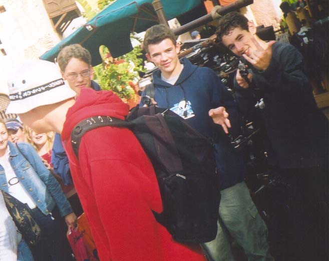 Dan, Tom, James and Fat Bastard Tim at Euro Disney!!!