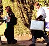 Salma Hayek and Edward Norton, Los Angeles airport, CA