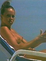 Anna sunbathing