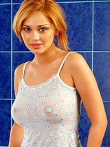 Lenka Gaborova: ready for the shower