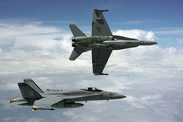 F/A-18 Hornets - 2 ship