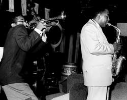 Dizzie Gillespie and Charlie Parker