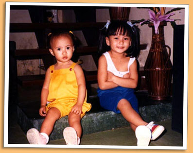 Carla with li'l sis Monique