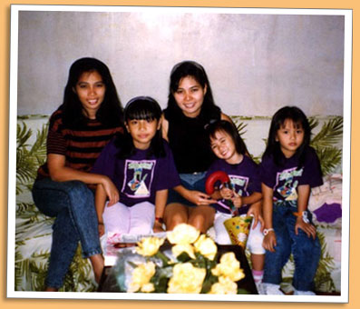 Carla with mom, sis, cousin and aunt