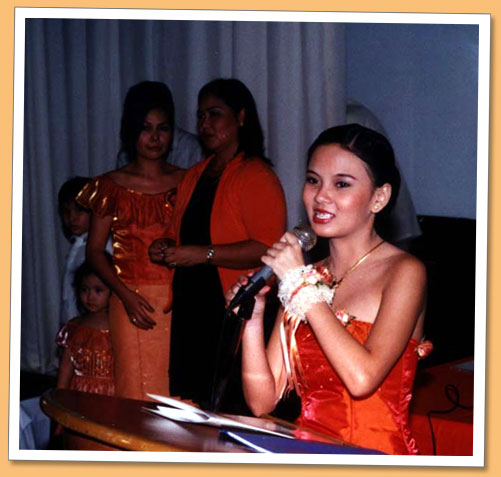 Carla giving speech