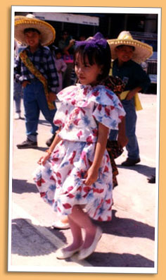 Carla doing the Mexican dance