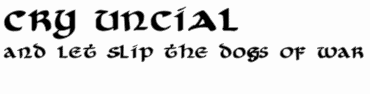 Cry Uncial