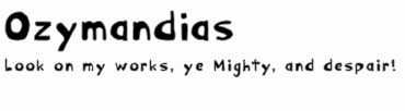 Ozymandias