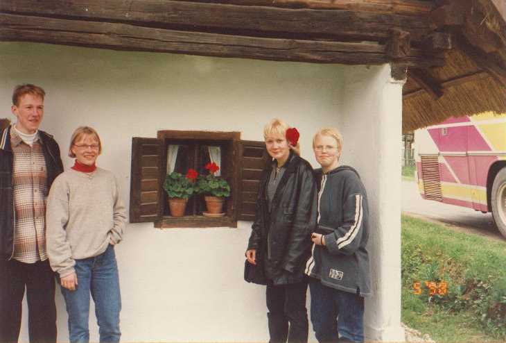 Admiring traditional architecture