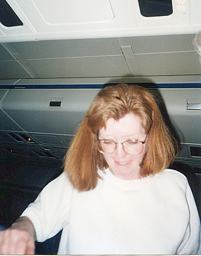 On the Airplane going over to Ireland