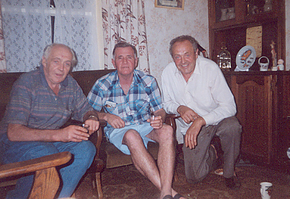 COUSINS JOHN AND MIKE CASSIDY AT HOME IN DONAGAL