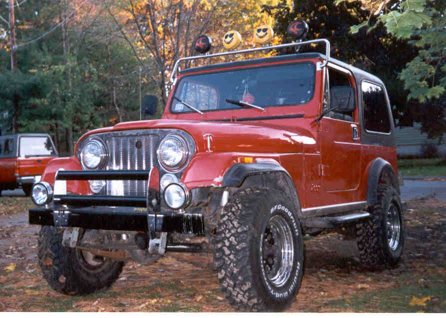 Nice red jeep