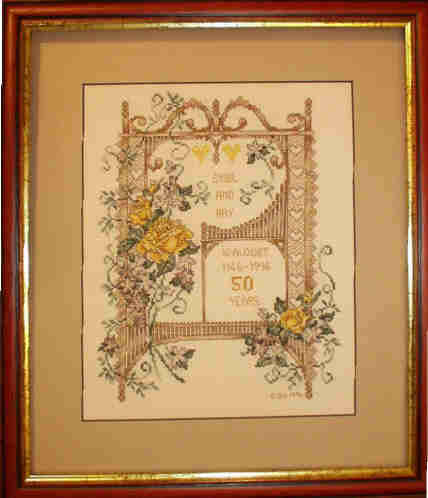 Golden Wedding Sampler - 1996
