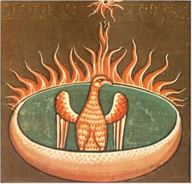 Fenix. Im�gen sacada de un Bestiario Medieval