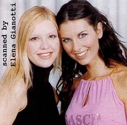 Tania con la sorella Egle