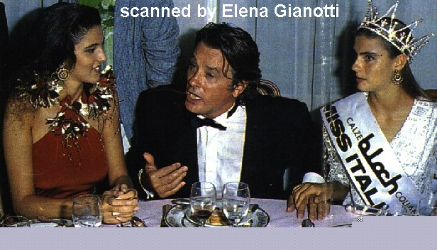 Rosangela Bessi (1990), Alain Delon e Martina Colombari (1991)