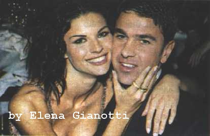Martina con il compagno Billy Costacurta