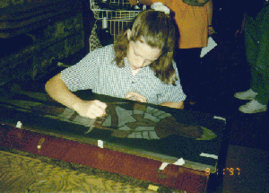 My Brass Rubbing at Westminster