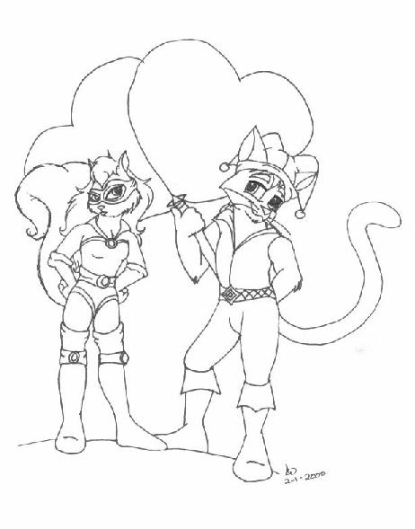 Psychic Squirrel and Madcap Cat