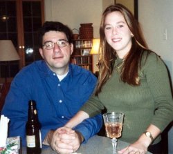 Don and Dana at the house the night before the wedding