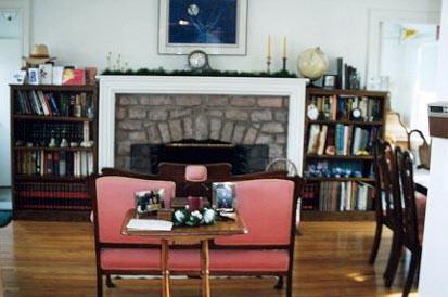 Nice fireplace. Someday it might even have a fire in it.