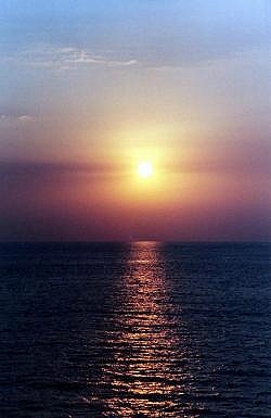 One night, a perfect sunset...