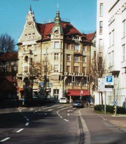 A street scene in St. Gallen