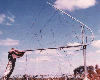 Twisted clothes hoist