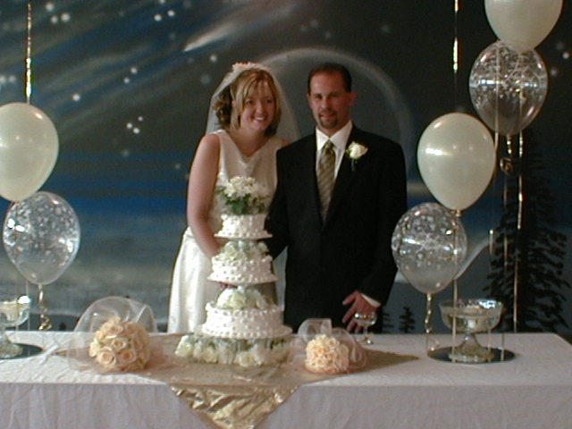 cutting cake