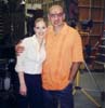 on the set