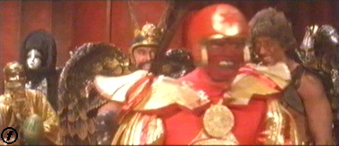 Vultan "Duffs up" a guard.