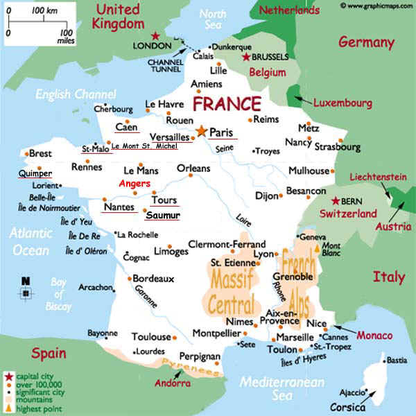 Map of France