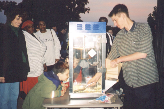 youth volunteers at Fireworks night
