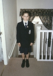 Stacey in Roedean UK uniform