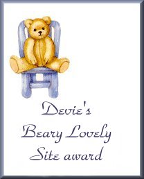 Devie's Beary Lovely Site award