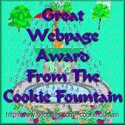 Our Second Award!!!  Thanks Cookie!!!