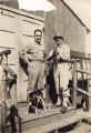 SSgt Lustig & Al with 1st SGT's dog