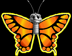 ORANGE BUTTERFLY ETTIN