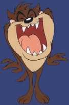 Laughing Taz Cartoon