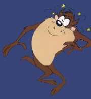 Taz dizzy cartoon.