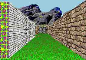 3D garden maze adventure game puzzle view.