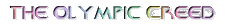 Oylmpic Creed