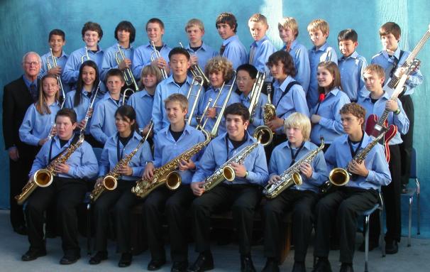 Jazz band group photo