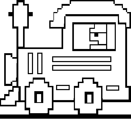 The Name Train Engine to color at All Aboard! for family fun!