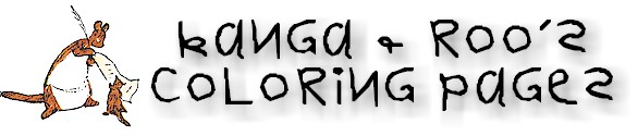 Kanga & Roo's Coloring Pages