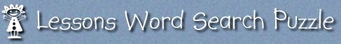 lessons word search puzzle
